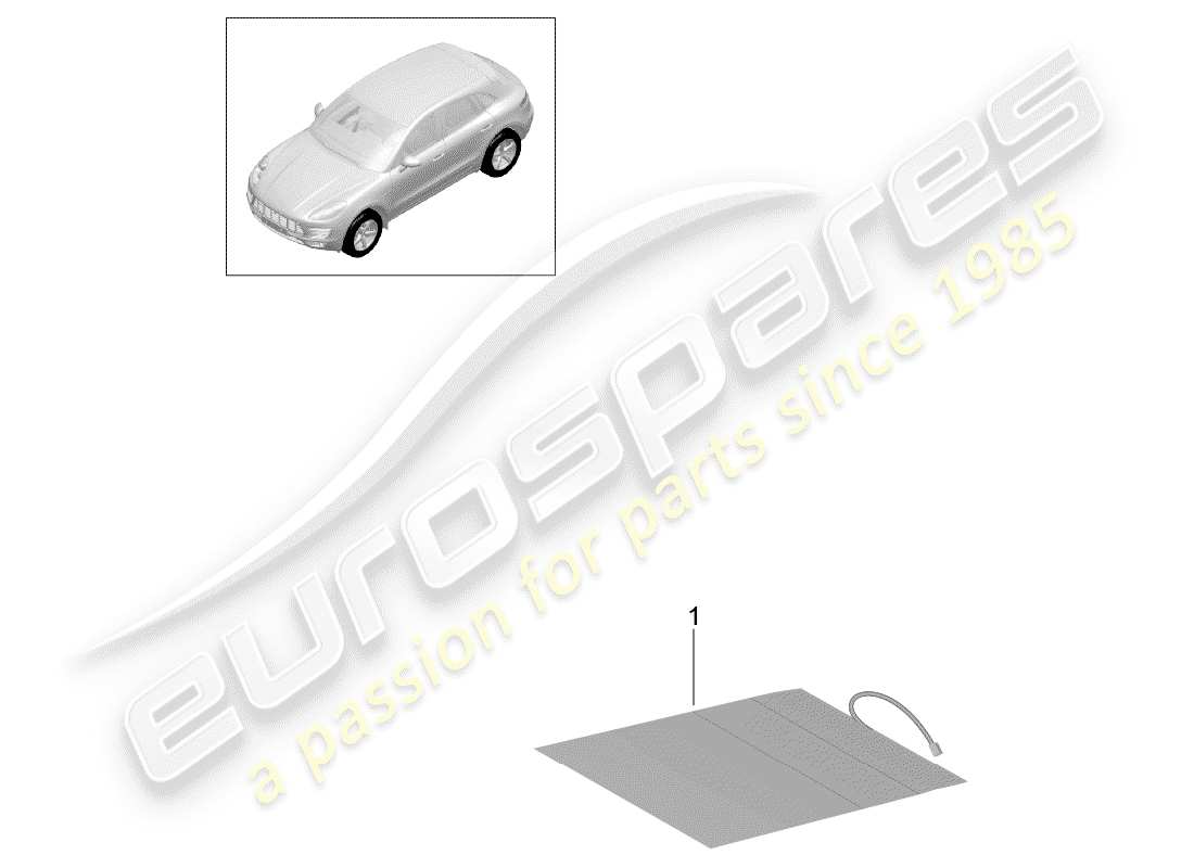 porsche 2018 (macan) riconoscimento occupanti del sedile diagramma delle parti
