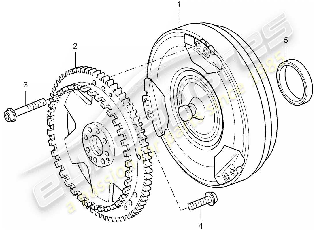 porsche 2009 (cayenne e1 9pa) tiptronic diagramma delle parti