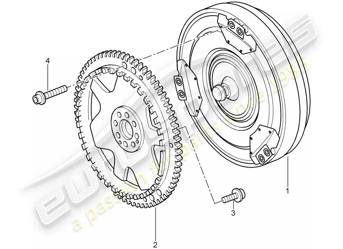 porsche 2008 (987 cayman) tiptronic diagramma delle parti