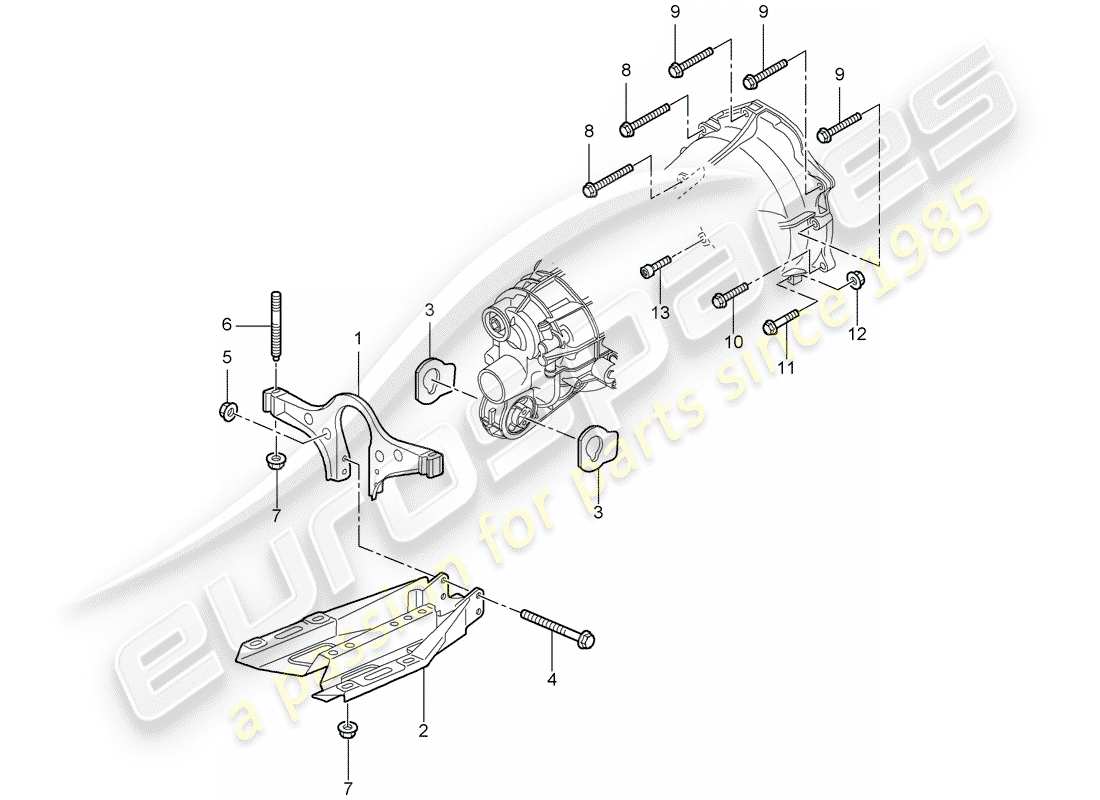 porsche 2007 (997-1) cambio manuale diagramma delle parti