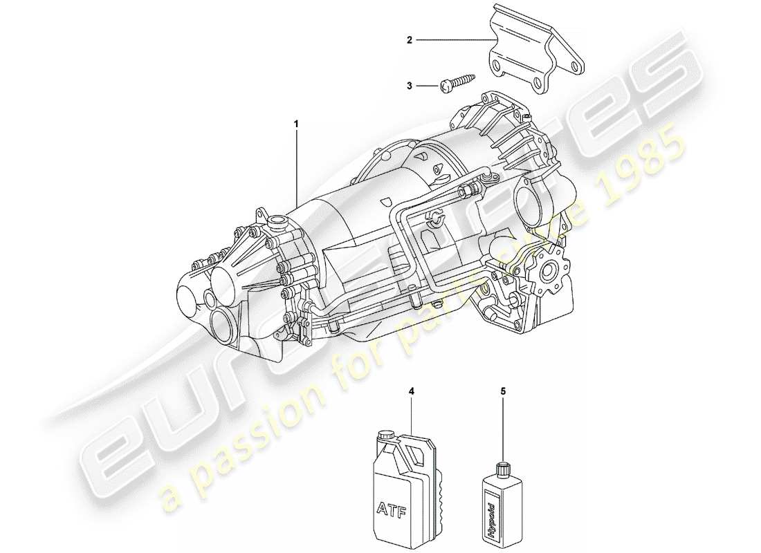 porsche 2007 (997-1) tiptronic diagramma delle parti