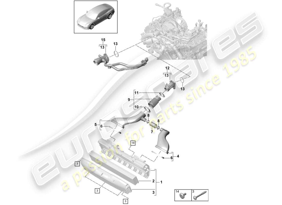 diagramma della parte contenente il codice parte 971129533c