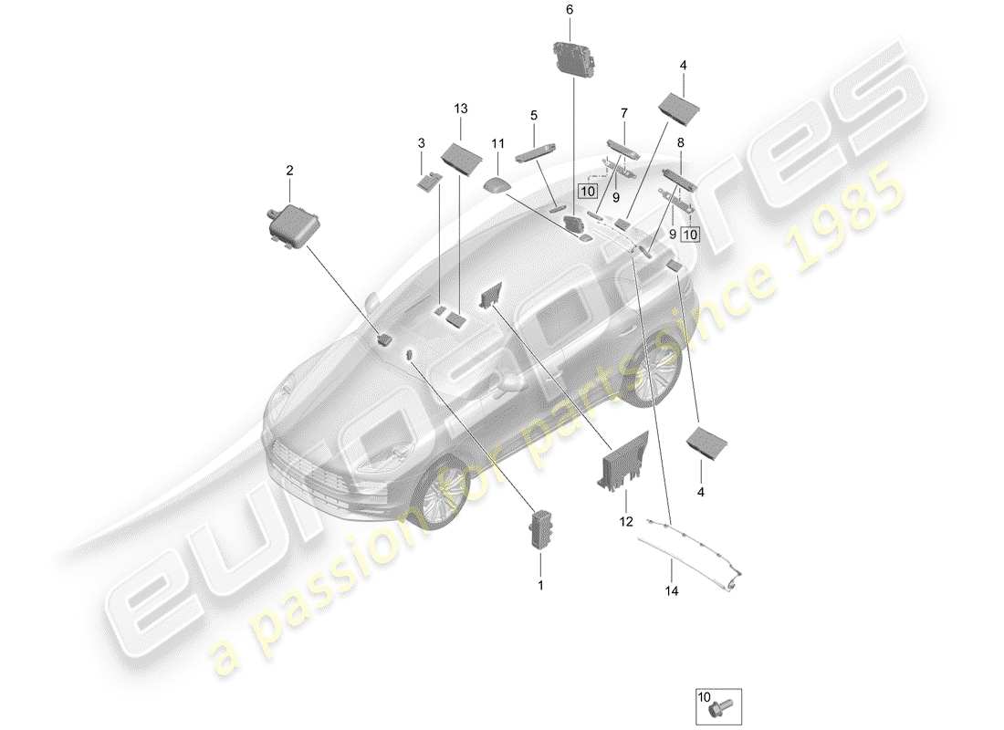 diagramma della parte contenente il codice parte 9a703550401