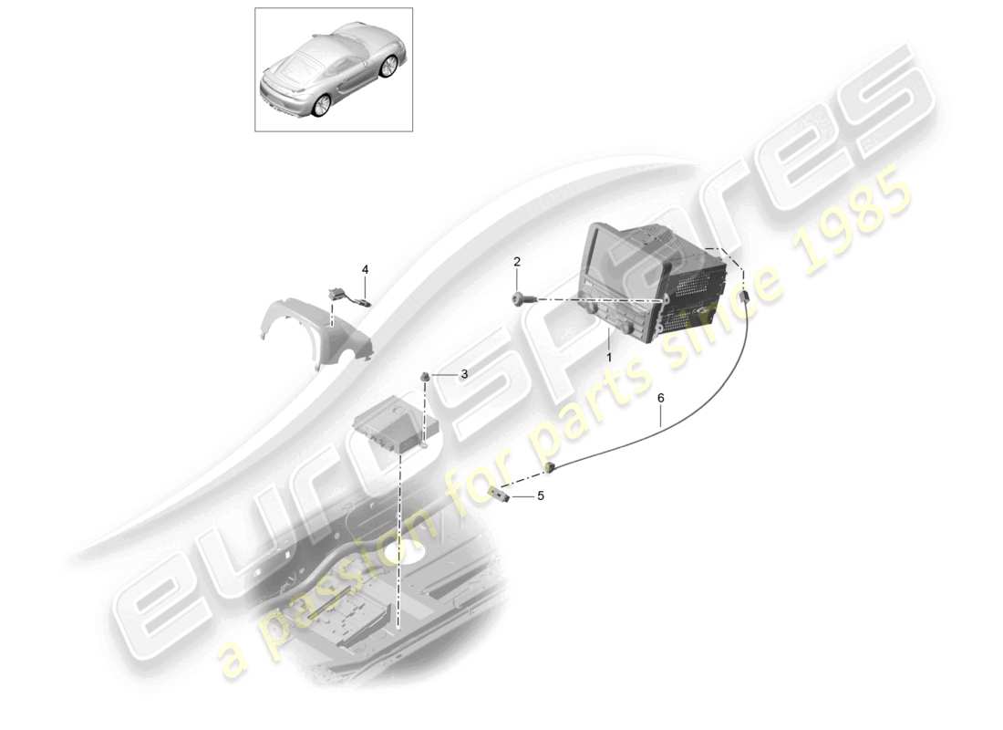 diagramma della parte contenente il codice parte 991642952exdml