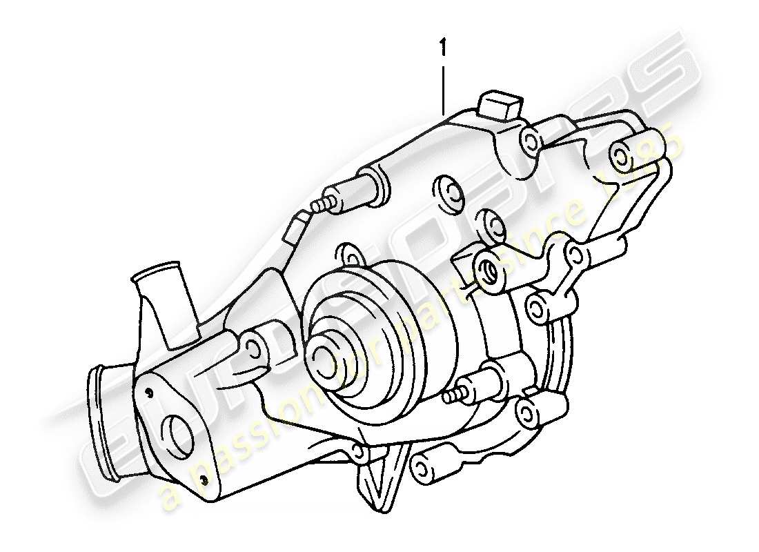 un diagramma delle parti dal catalogo delle parti porsche 1968 (refurbished and exchange catalogue)