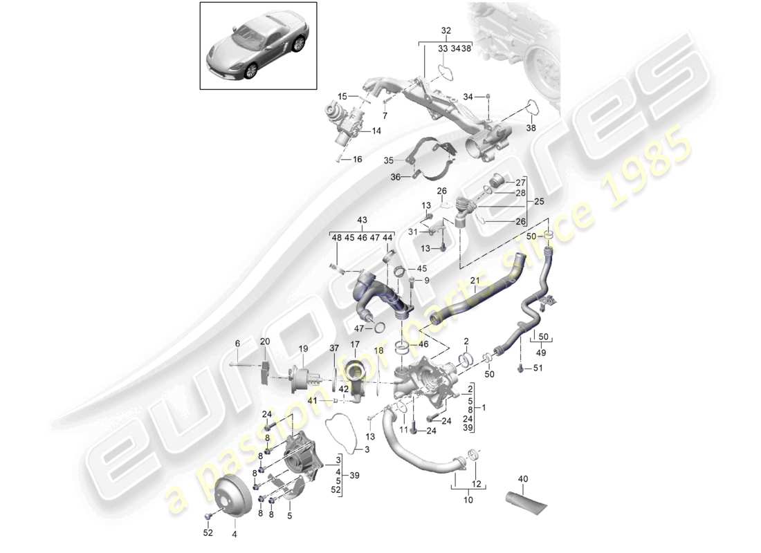 diagramma della parte contenente il codice parte 99970747740