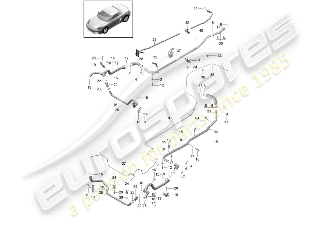 diagramma della parte contenente il codice parte 982121233b