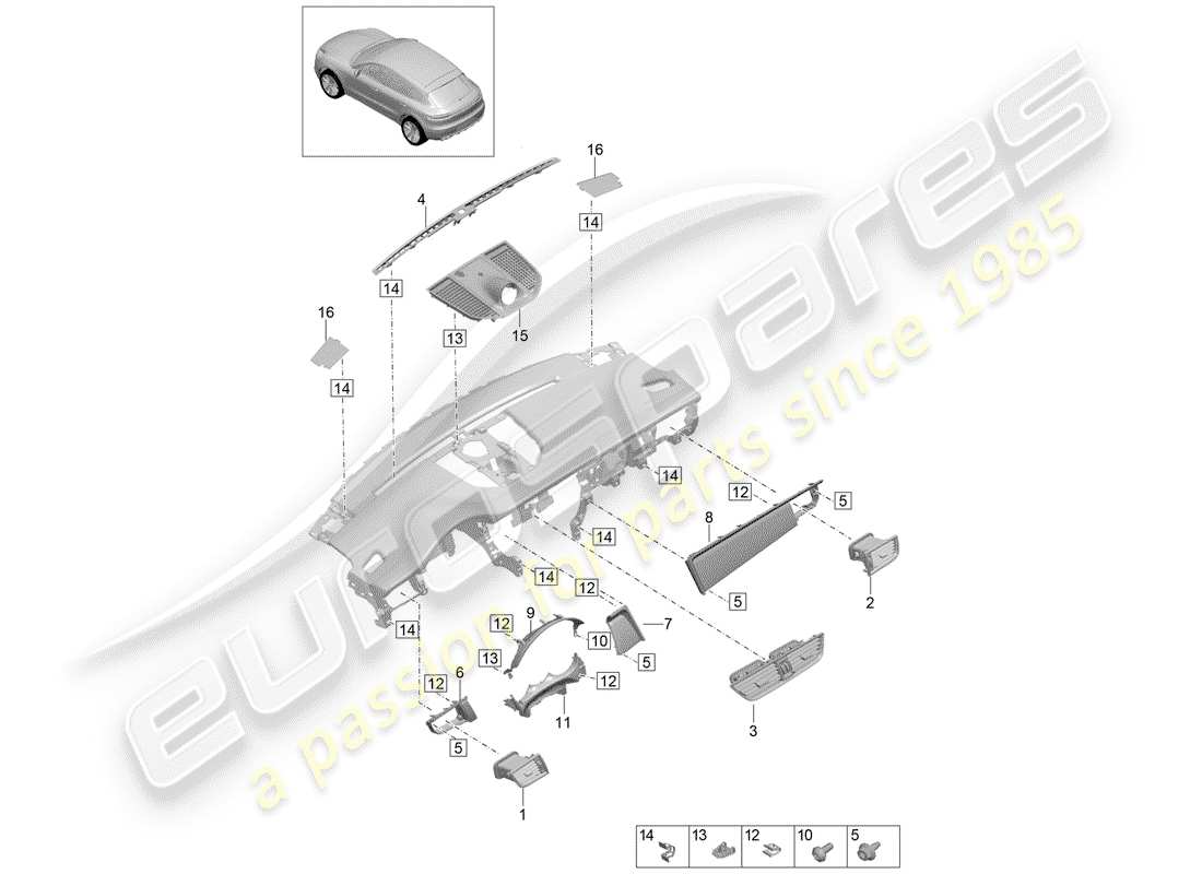 diagramma della parte contenente il codice parte 95b854523s