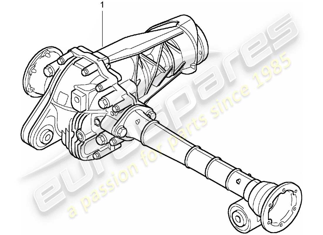 un diagramma delle parti dal catalogo delle parti porsche 2007 (refurbished and exchange catalogue)