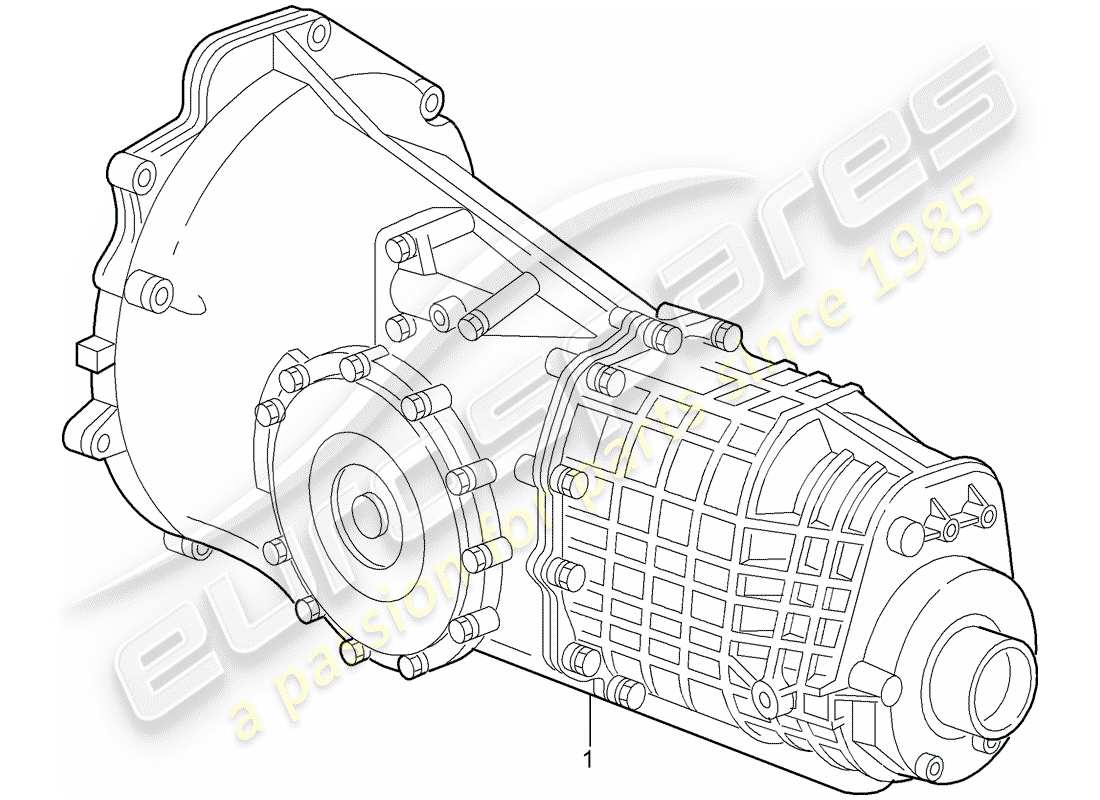 un diagramma delle parti dal catalogo delle parti porsche 1969 (refurbished and exchange catalogue)