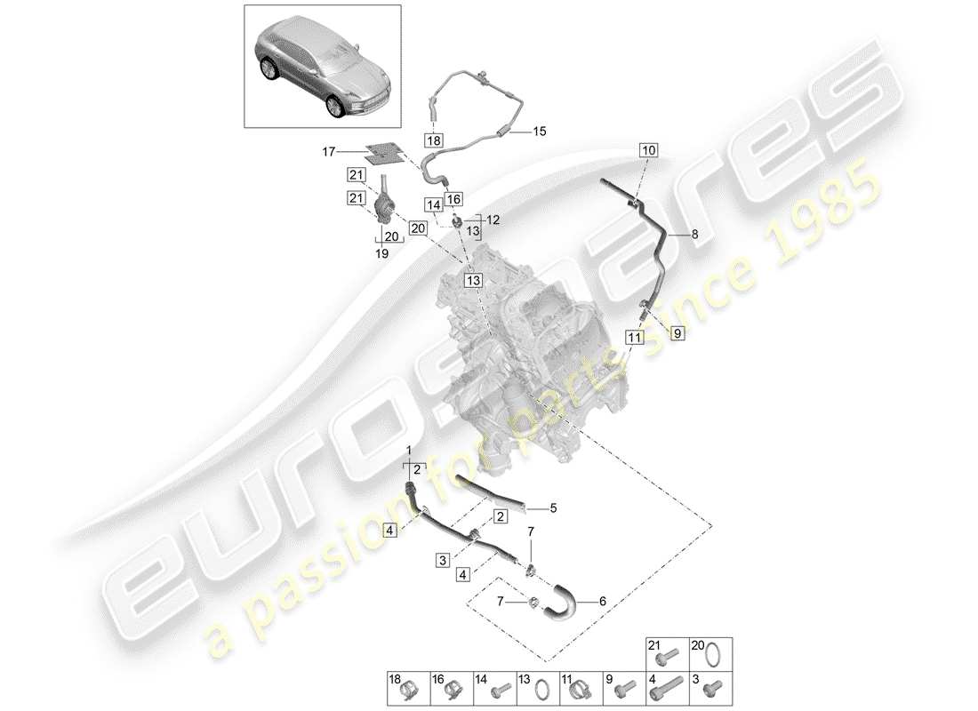 diagramma della parte contenente il codice parte wht005440