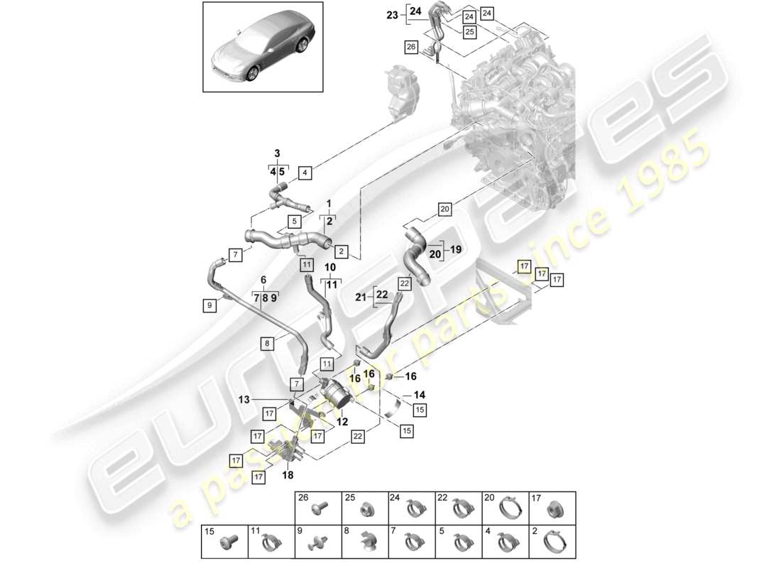 diagramma della parte contenente il codice parte 9a712108600