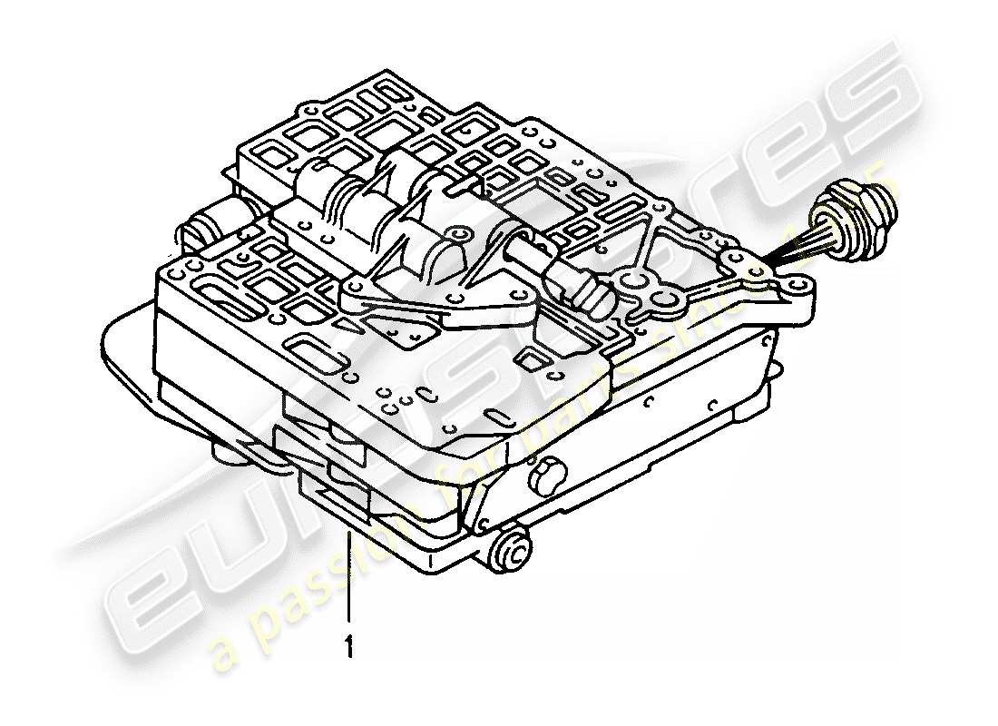 un diagramma delle parti dal catalogo delle parti porsche accessories and tequipment