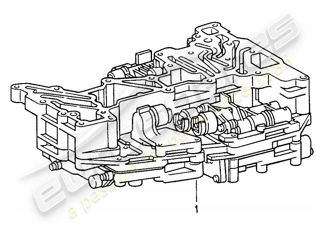 un diagramma delle parti dal catalogo delle parti porsche 1989 (refurbished and exchange catalogue)