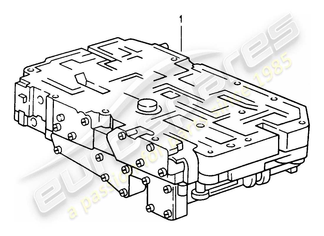 un diagramma delle parti dal catalogo delle parti porsche 1983 (refurbished and exchange catalogue)