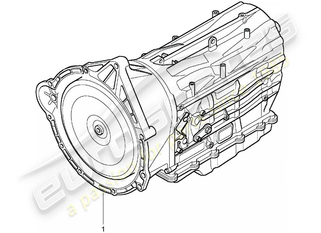 un diagramma delle parti dal catalogo delle parti porsche 1985 (refurbished and exchange catalogue)