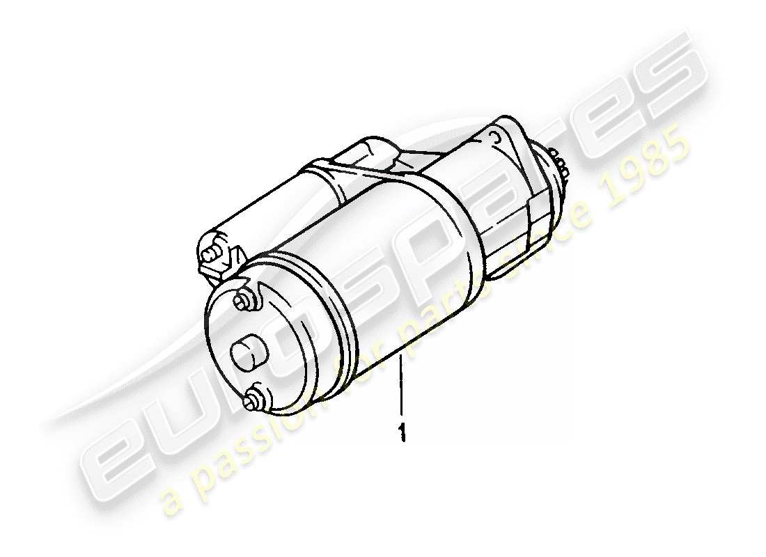 un diagramma delle parti dal catalogo delle parti porsche 1973 (refurbished and exchange catalogue)