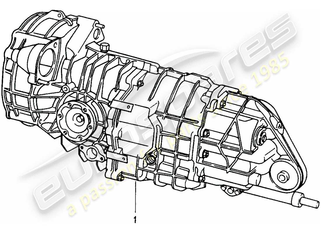un diagramma delle parti dal catalogo delle parti porsche 1988 (refurbished and exchange catalogue)