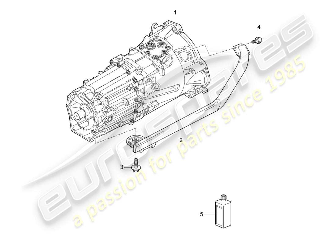 un diagramma delle parti dal catalogo delle parti porsche 2003 (cayenne e1 9pa)