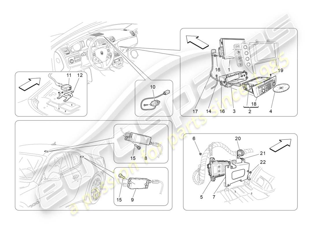 maserati granturismo s (2016) diagramma delle parti del sistema it