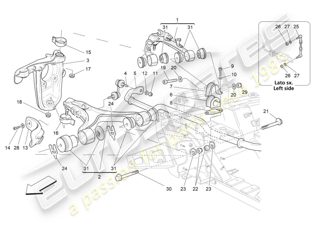 diagramma della parte contenente il codice parte 675000051