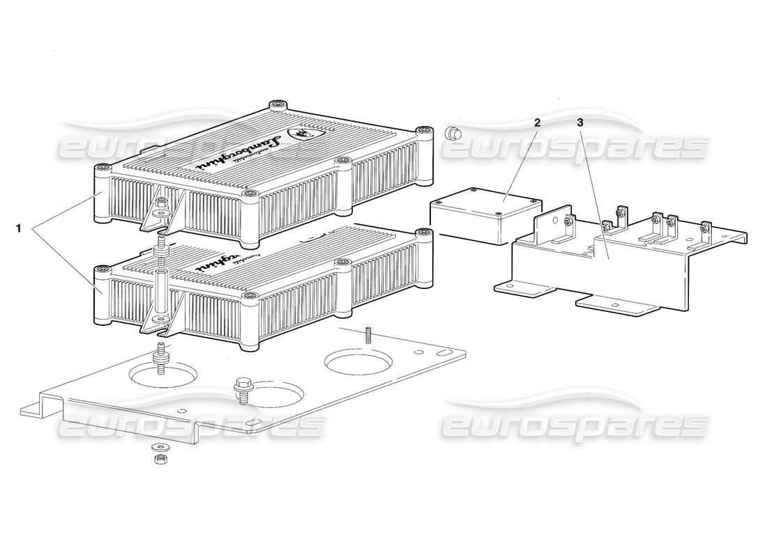 lamborghini diablo sv (1997) unità di iniezione elettronica diagramma delle parti