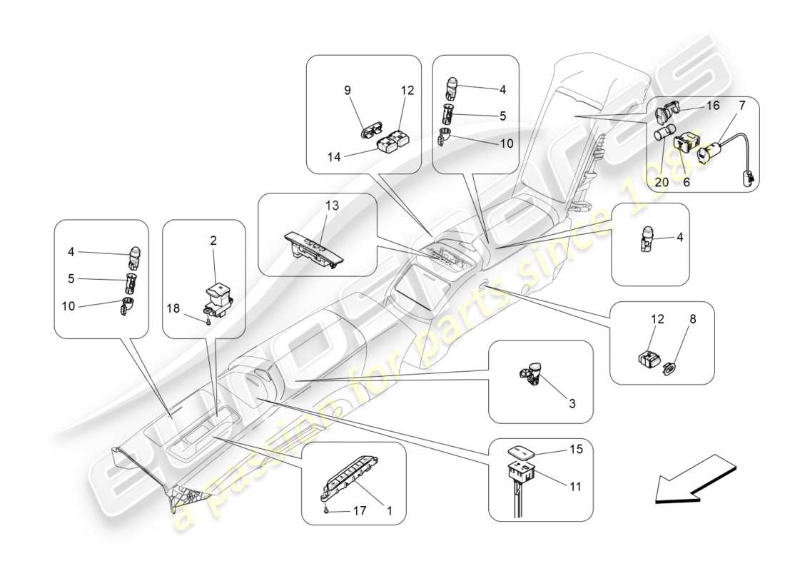 diagramma della parte contenente il codice parte 670009770