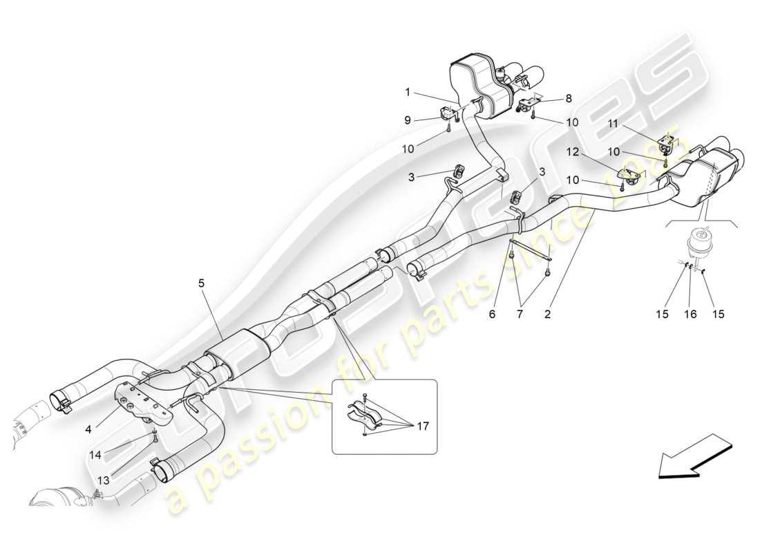 diagramma della parte contenente il codice parte 673003961