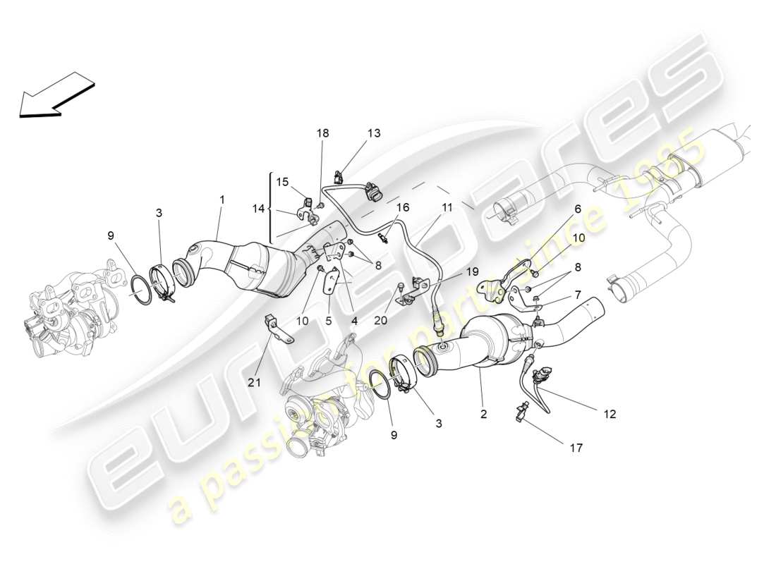 diagramma della parte contenente il codice parte 670009076