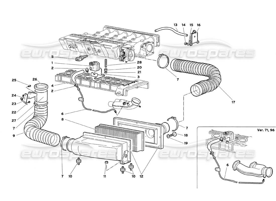 diagramma della parte contenente il codice parte 0020001197