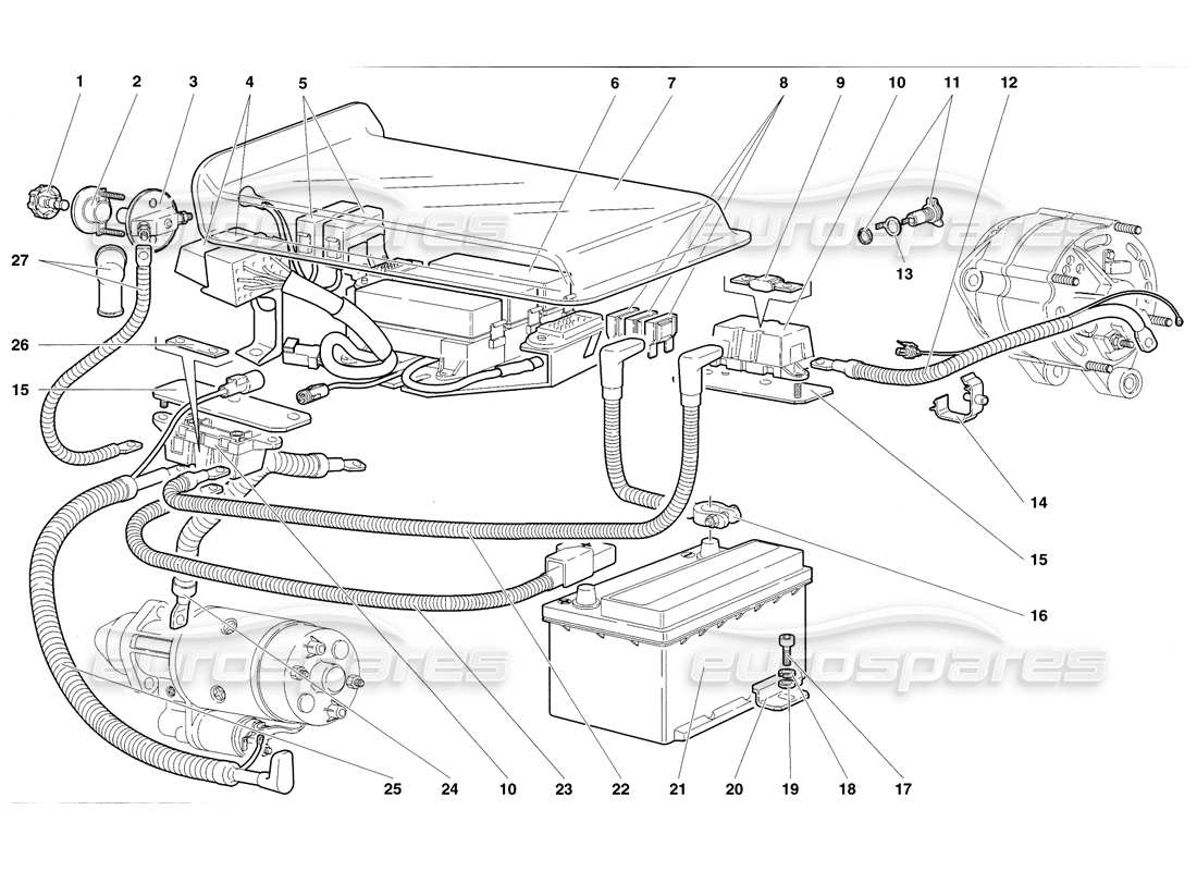 diagramma della parte contenente il codice parte 006137473