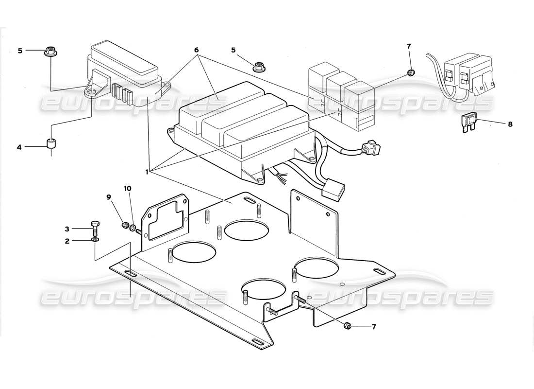 lamborghini diablo gt (1999) sistema elettrico diagramma delle parti