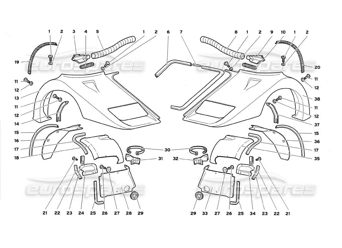 diagramma della parte contenente il codice parte 0068004698