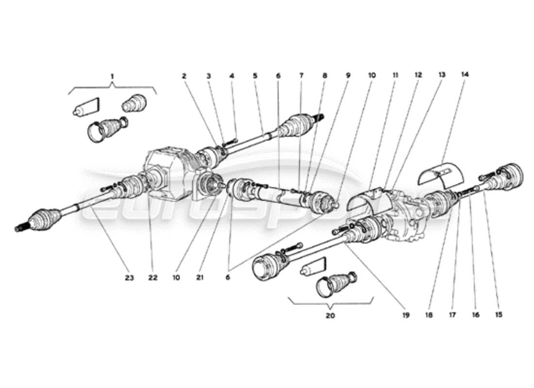 diagramma della parte contenente il codice parte 0025006173