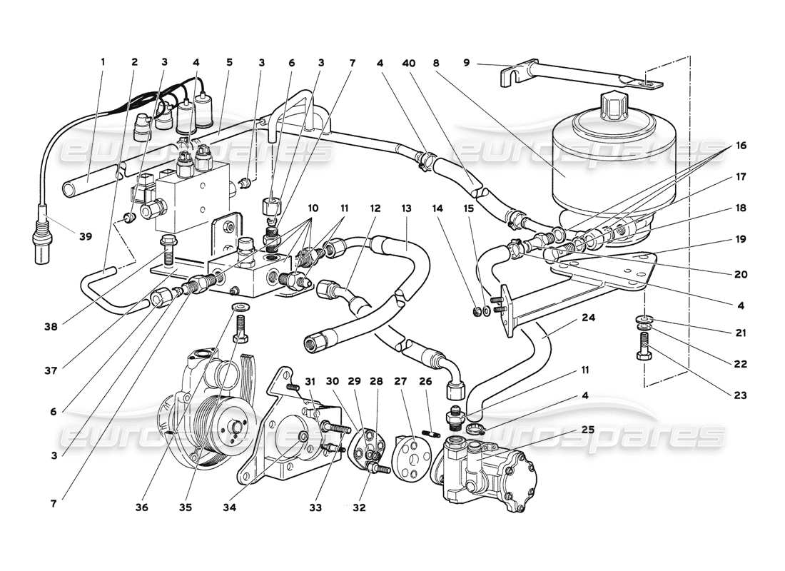 diagramma della parte contenente il codice parte 0040006825