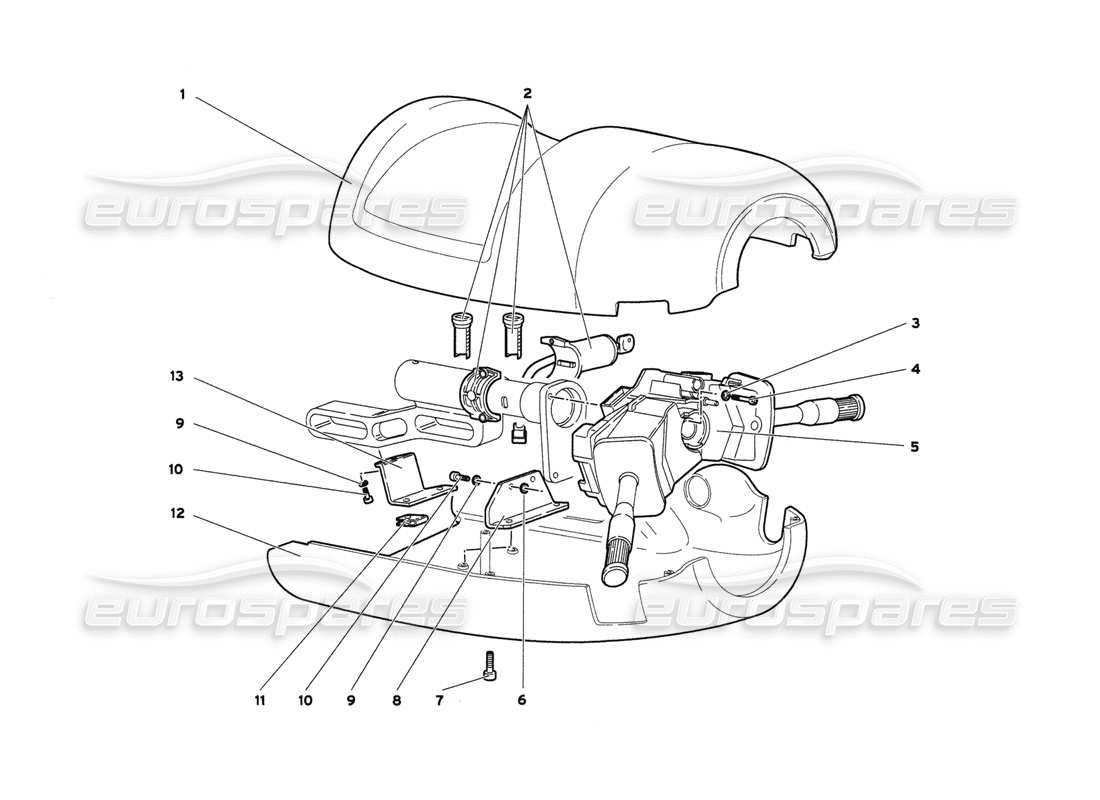 lamborghini diablo 6.0 (2001) diagramma della parte dello sterzo