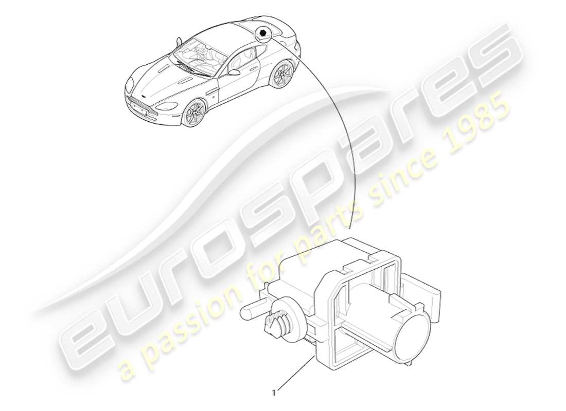 aston martin v8 vantage (2005) diagramma delle parti del sensore barometrico