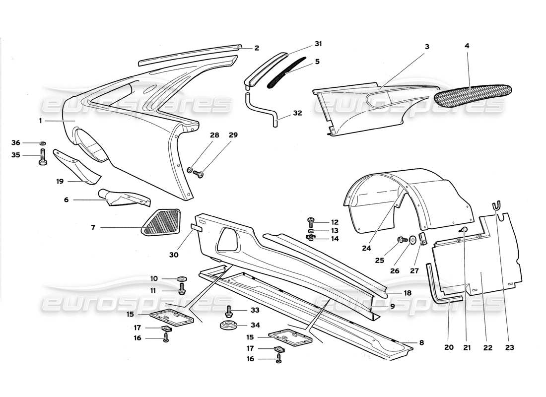 diagramma della parte contenente il codice parte 0074004725