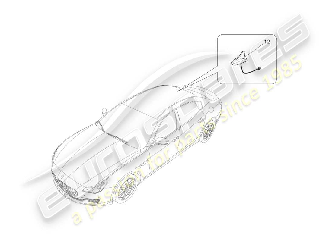 maserati qtp 3.0 tds v6 275hp (2015) schema delle parti del sistema di ricezione e connessione