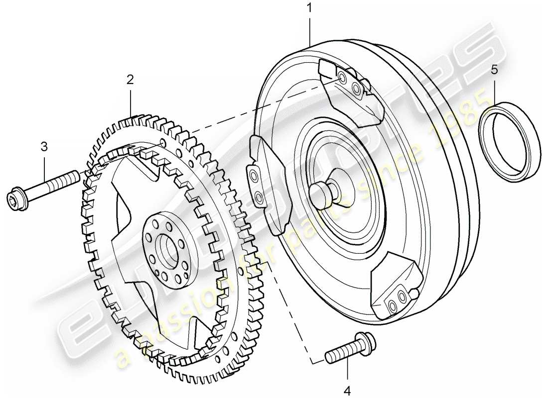 porsche 2004 (cayenne e1 9pa) tiptronic diagramma delle parti
