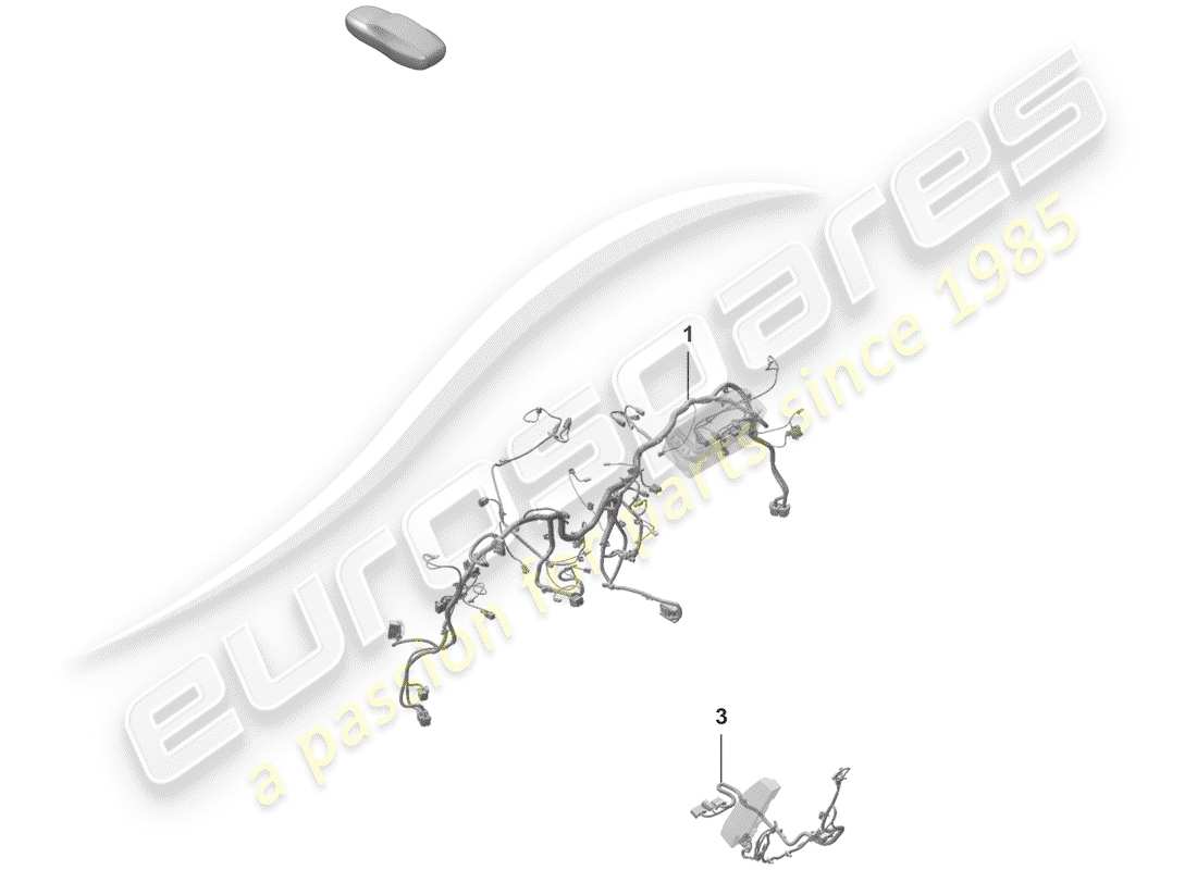 porsche 2020 (992-1) diagramma delle parti del cablaggio