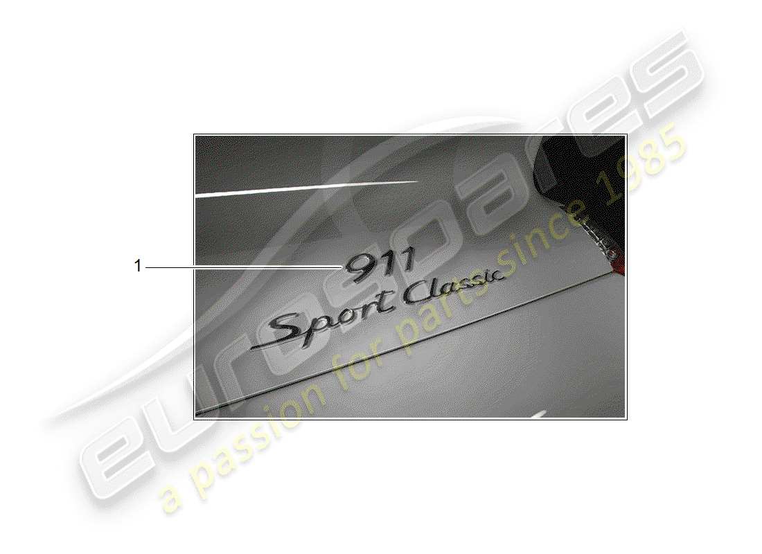 porsche 2003 (tequipment) iscrizione diagramma delle parti