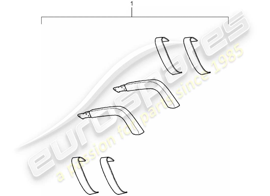porsche tequipment cayenne (2003) diagramma delle parti maniglia