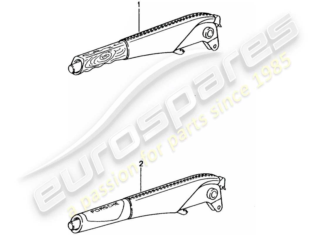 porsche 2012 (tequipment) leva freno a mano diagramma delle parti