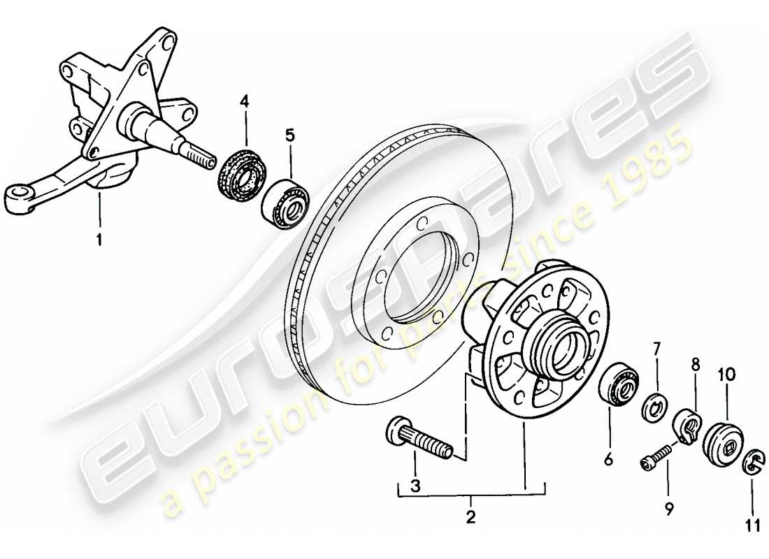 porsche 1987 (924s) fuso a snodo - lubrificanti diagramma delle parti