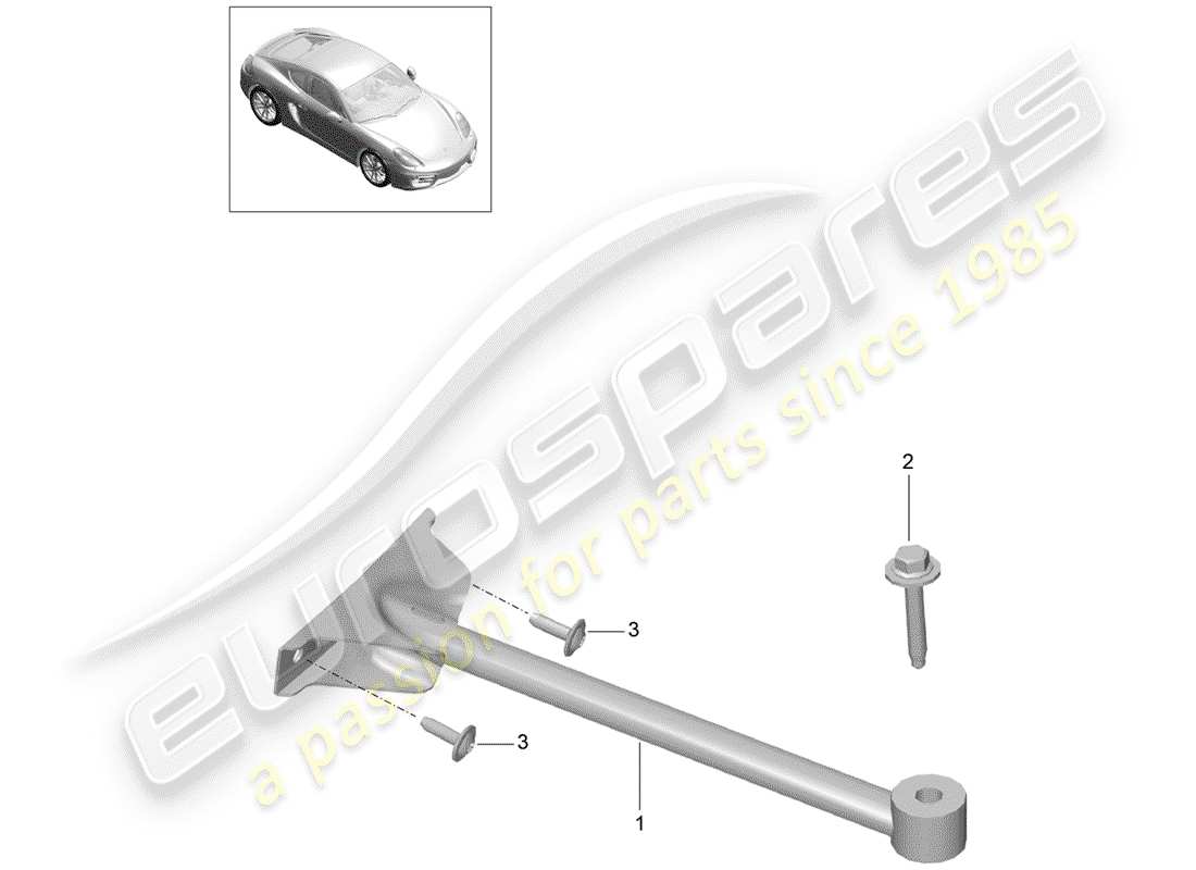 porsche 2014 (981 cayman) punte a cupola diagramma delle parti