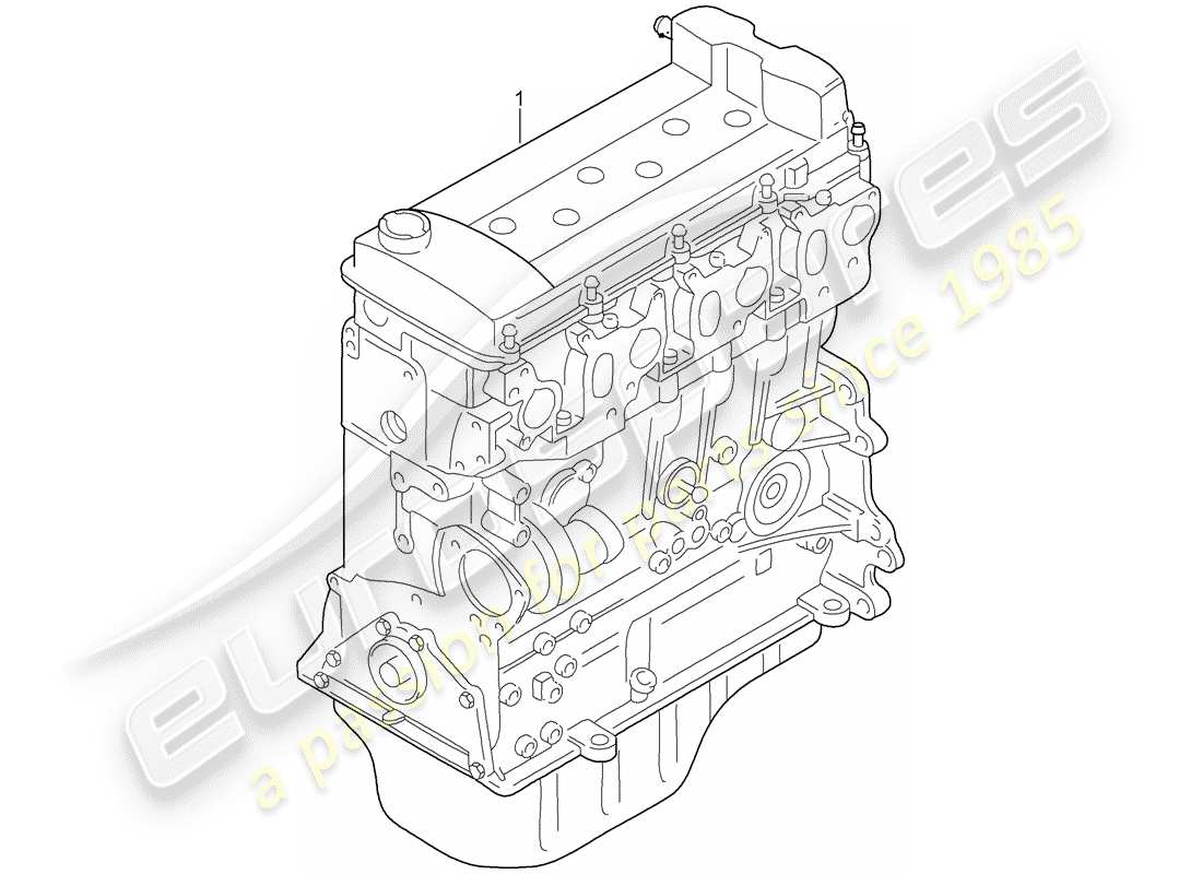porsche 2008 (cayenne e1 9pa) diagramma delle parti blocco lungo