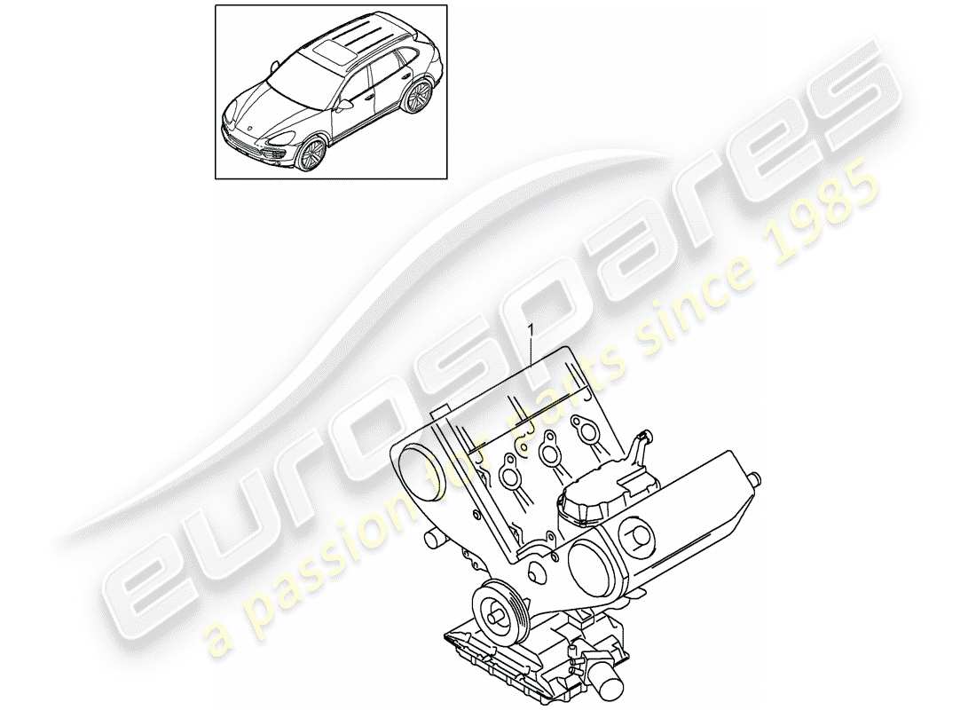 porsche 2013 (cayenne e2 92a) diagramma delle parti blocco lungo