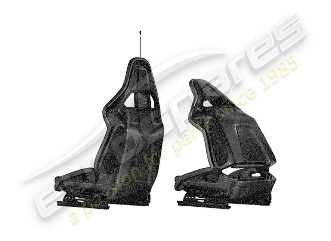 porsche 2008 (tequipment) posto a sedere diagramma delle parti