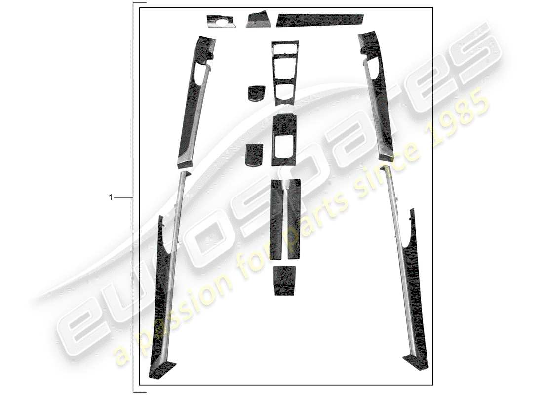 porsche 2011 (tequipment panamera) pacchetto di progettazione diagramma delle parti